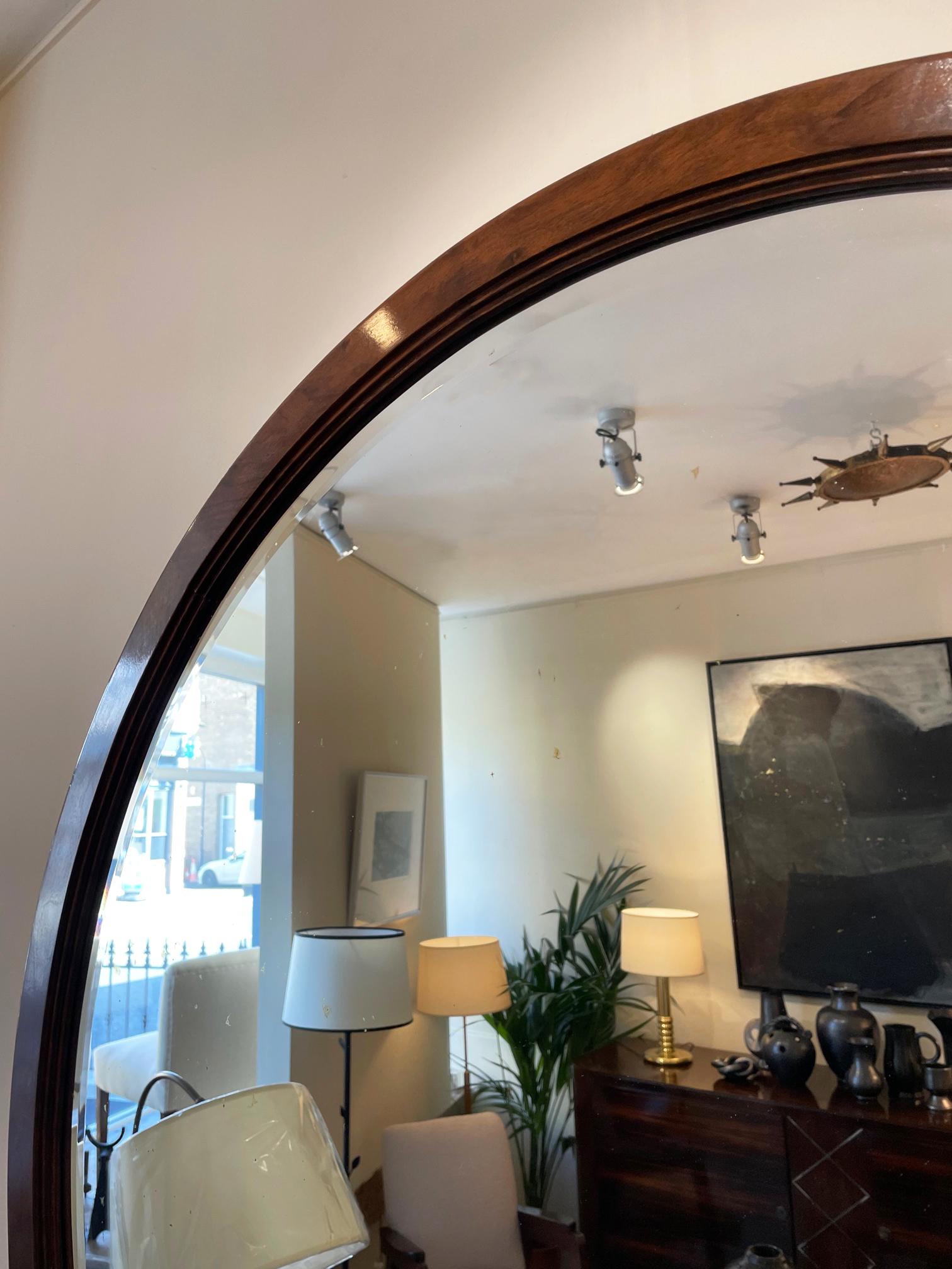Large Art Deco Circular Mirror 4