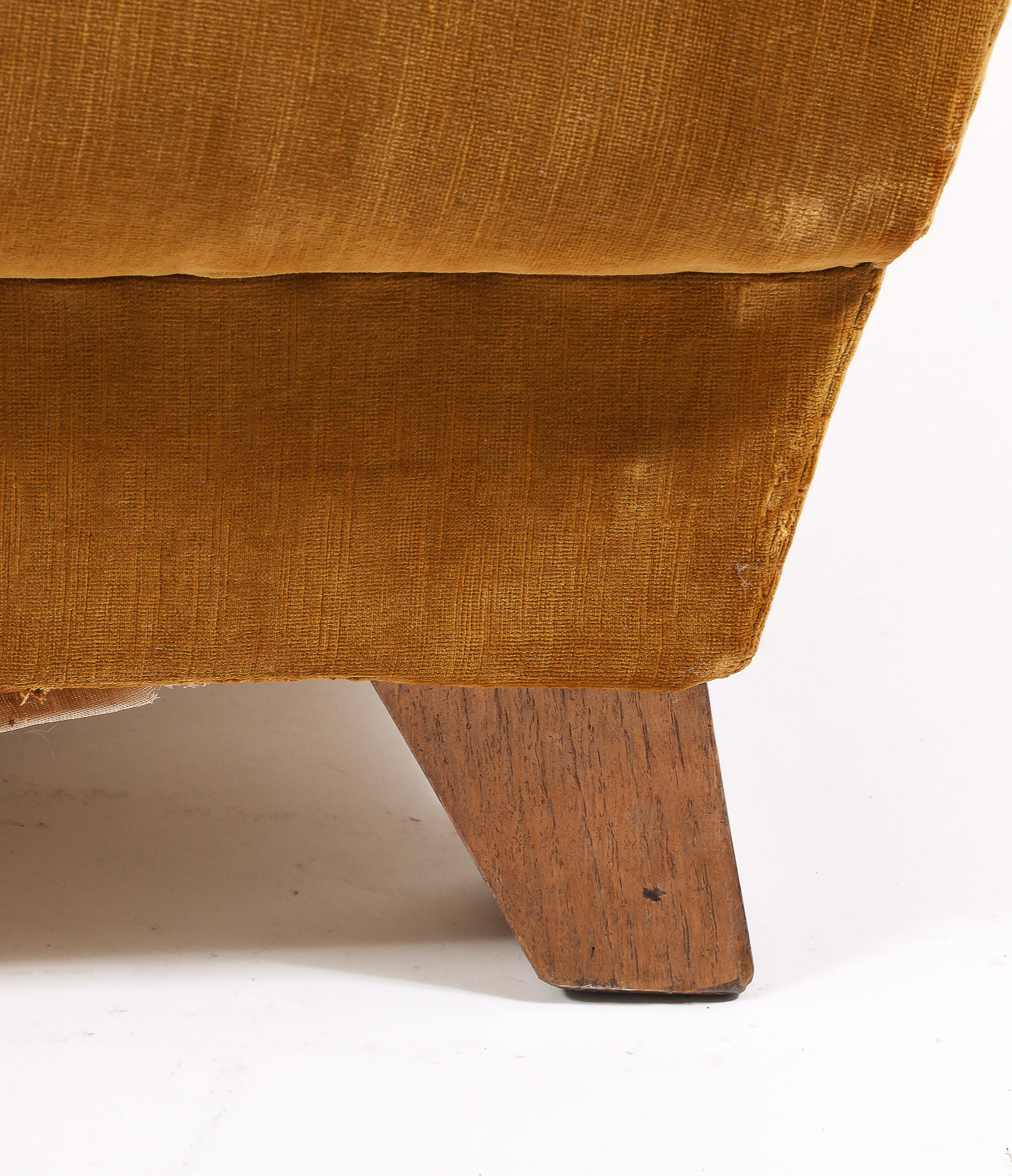 Large Art Deco Club Chair, France 1940's 3