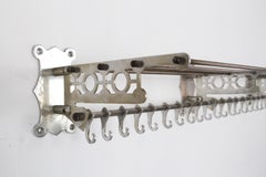 Large Art Deco Coat Rack in Chrome Metal, 1930s