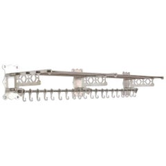 Large Art Deco Coat Rack in Chrome Metal, 1930s