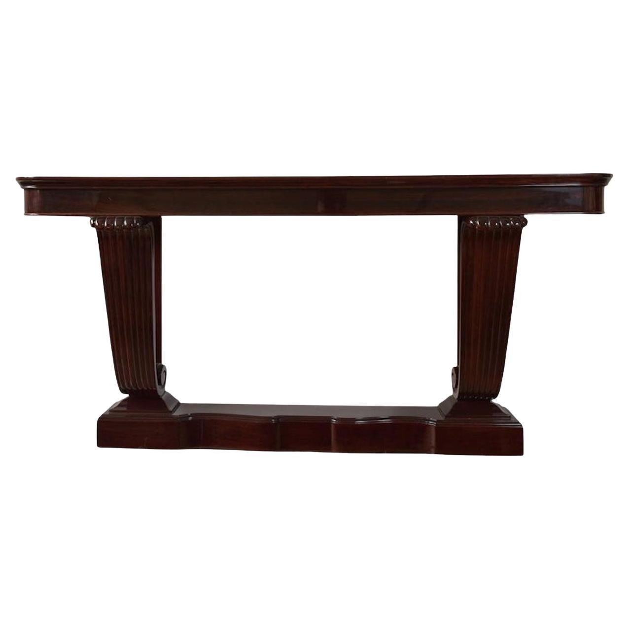 Large Art Déco console table after Süe 
Mare. France 1925. Original brand mark. For Sale