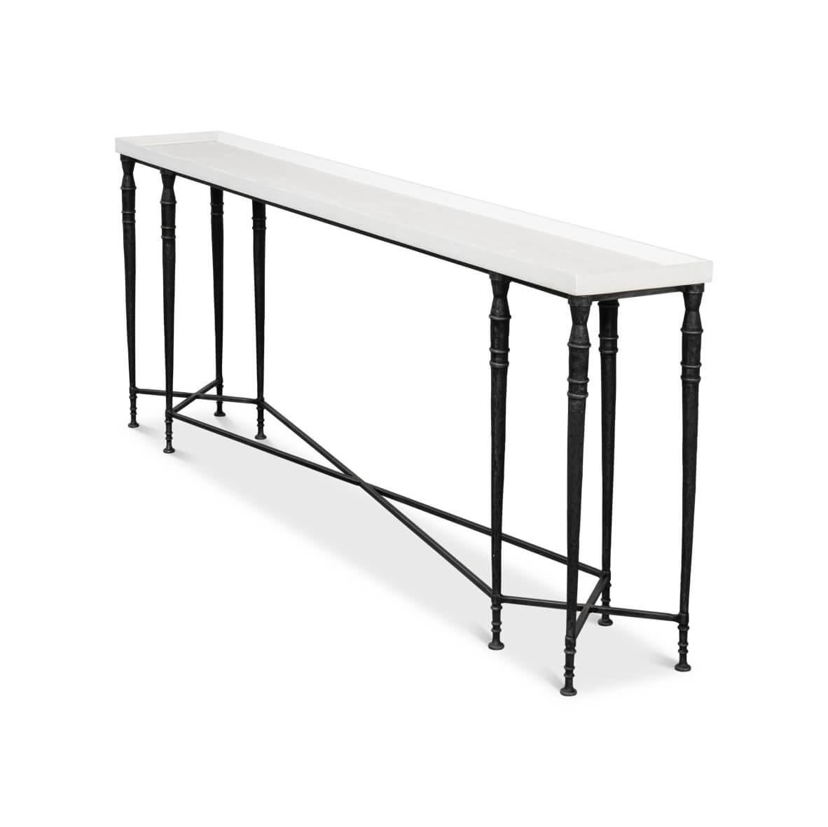 Asian Large Art Deco Console Table For Sale