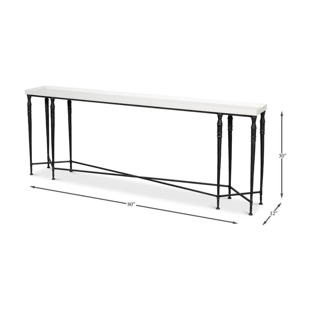 Large Art Deco Console Table For Sale 2