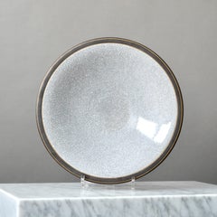 Gran cuenco Art Decó con esmalte craquelado de Gunnar Nylund para ALP, Suecia, años 30