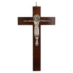 Large Art Deco crucifix, Belgium 1920s