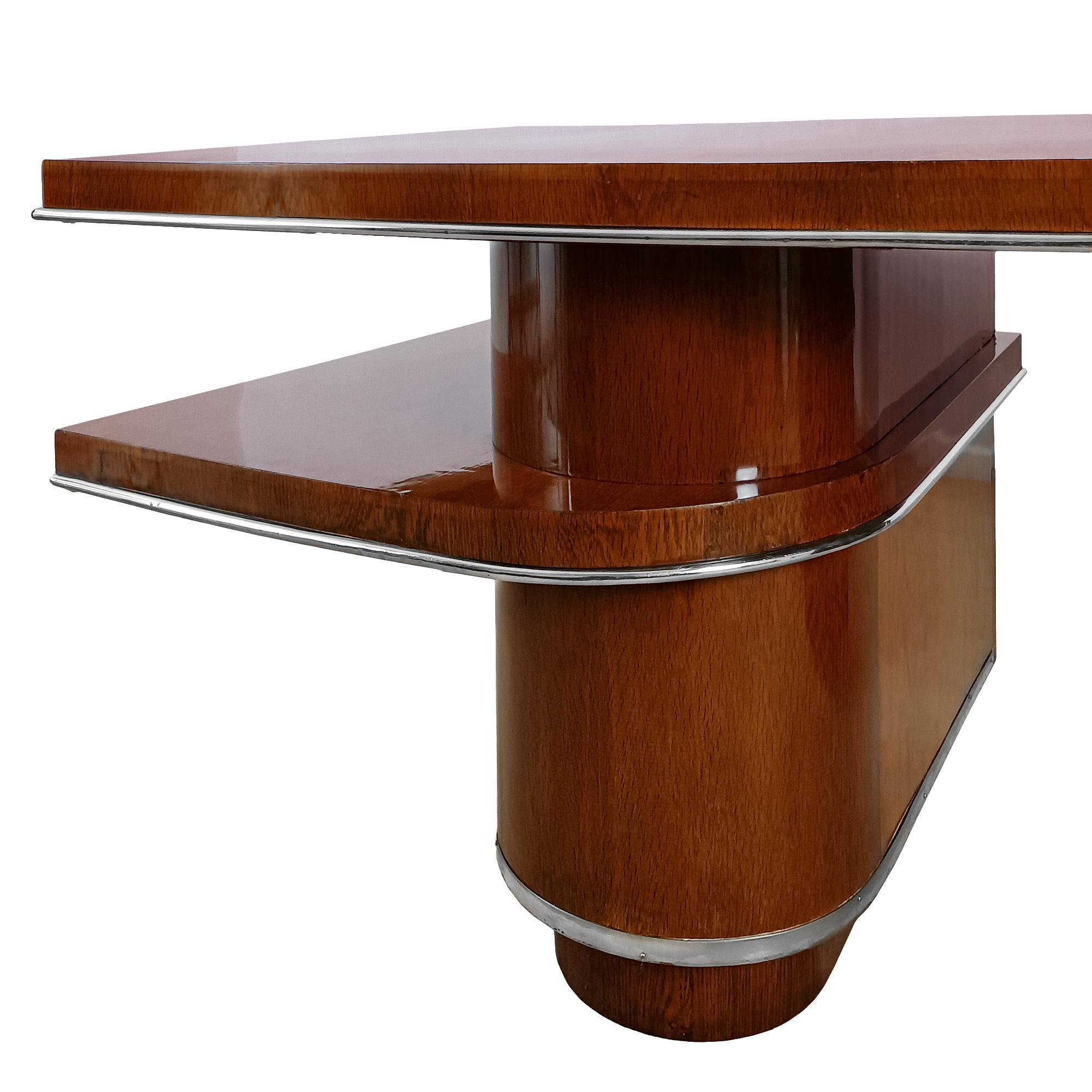 Large Art Deco desk - France 1930 In Good Condition In Girona, ES