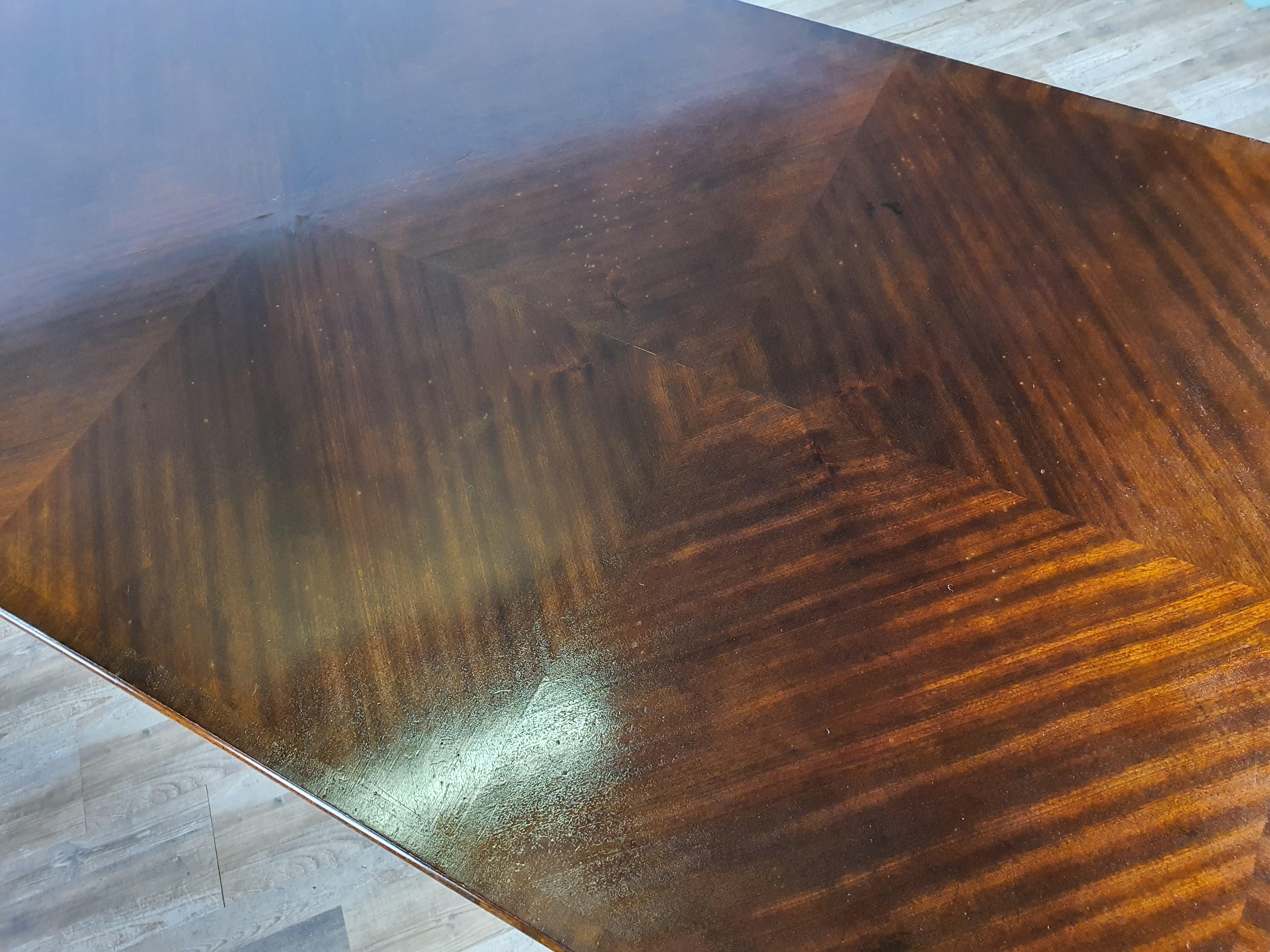 Grande table à manger ou table de conférence Art Déco 4