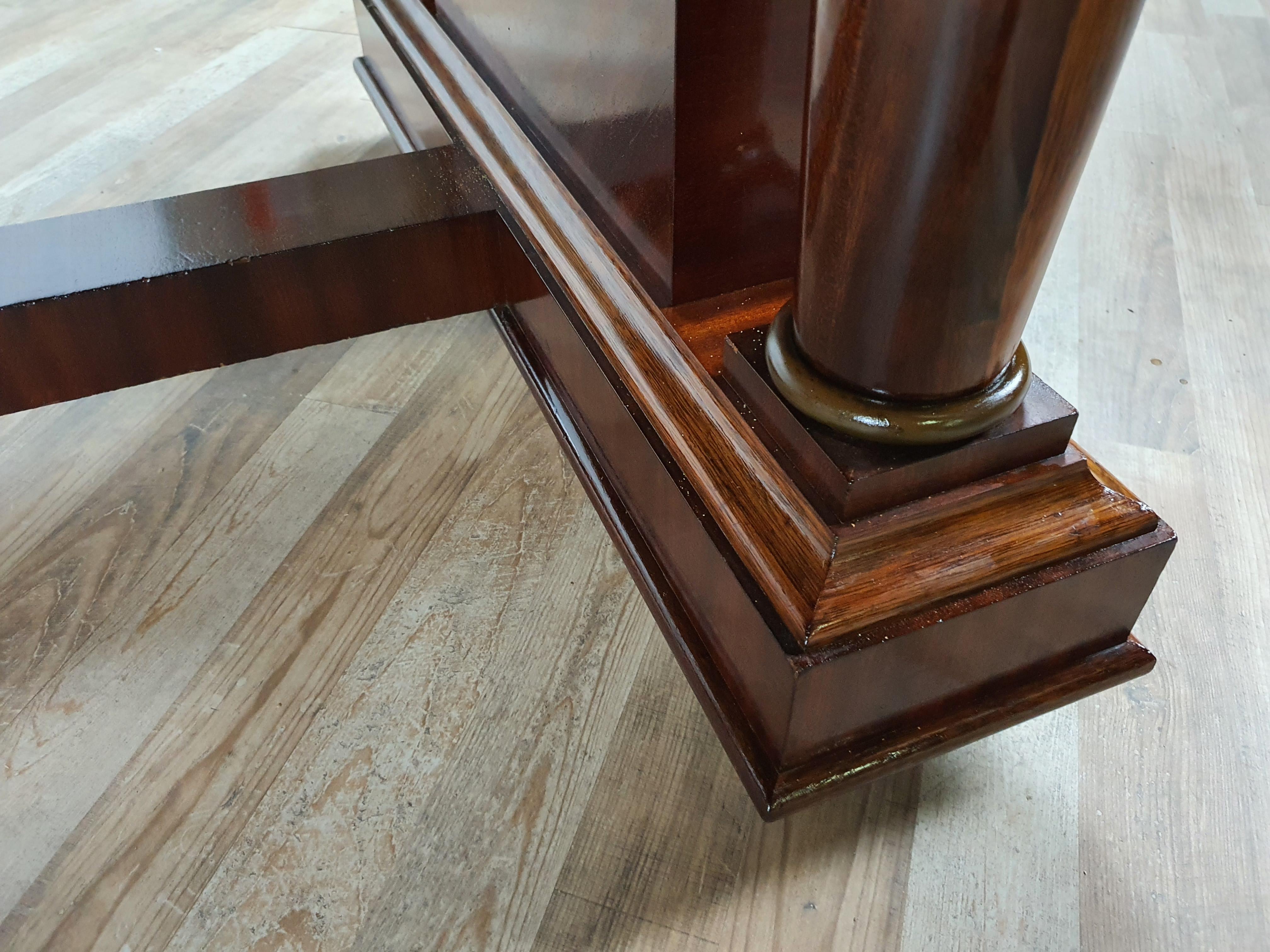 Grande table à manger ou table de conférence Art Déco 12