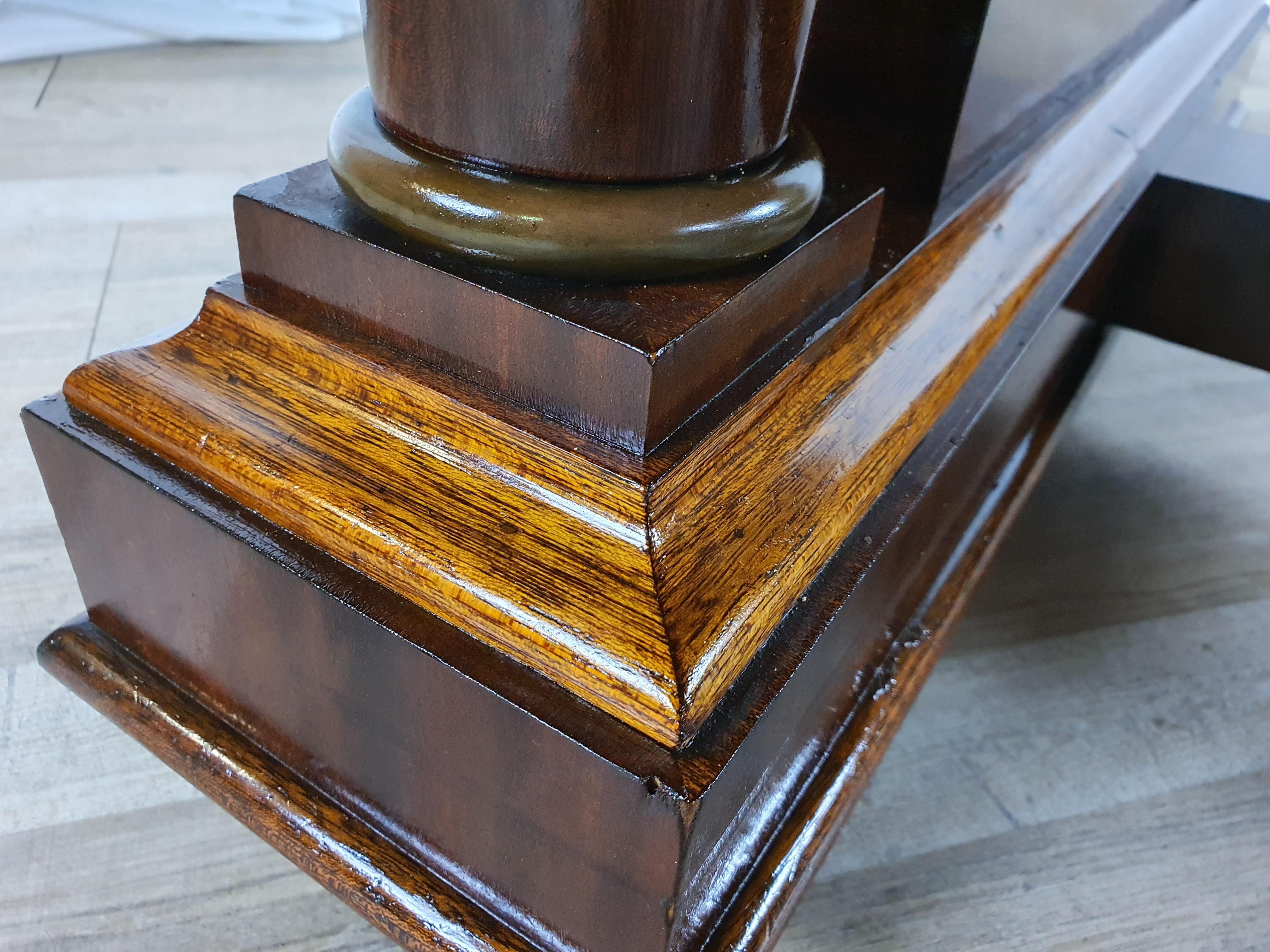 Art déco Grande table à manger ou table de conférence Art Déco