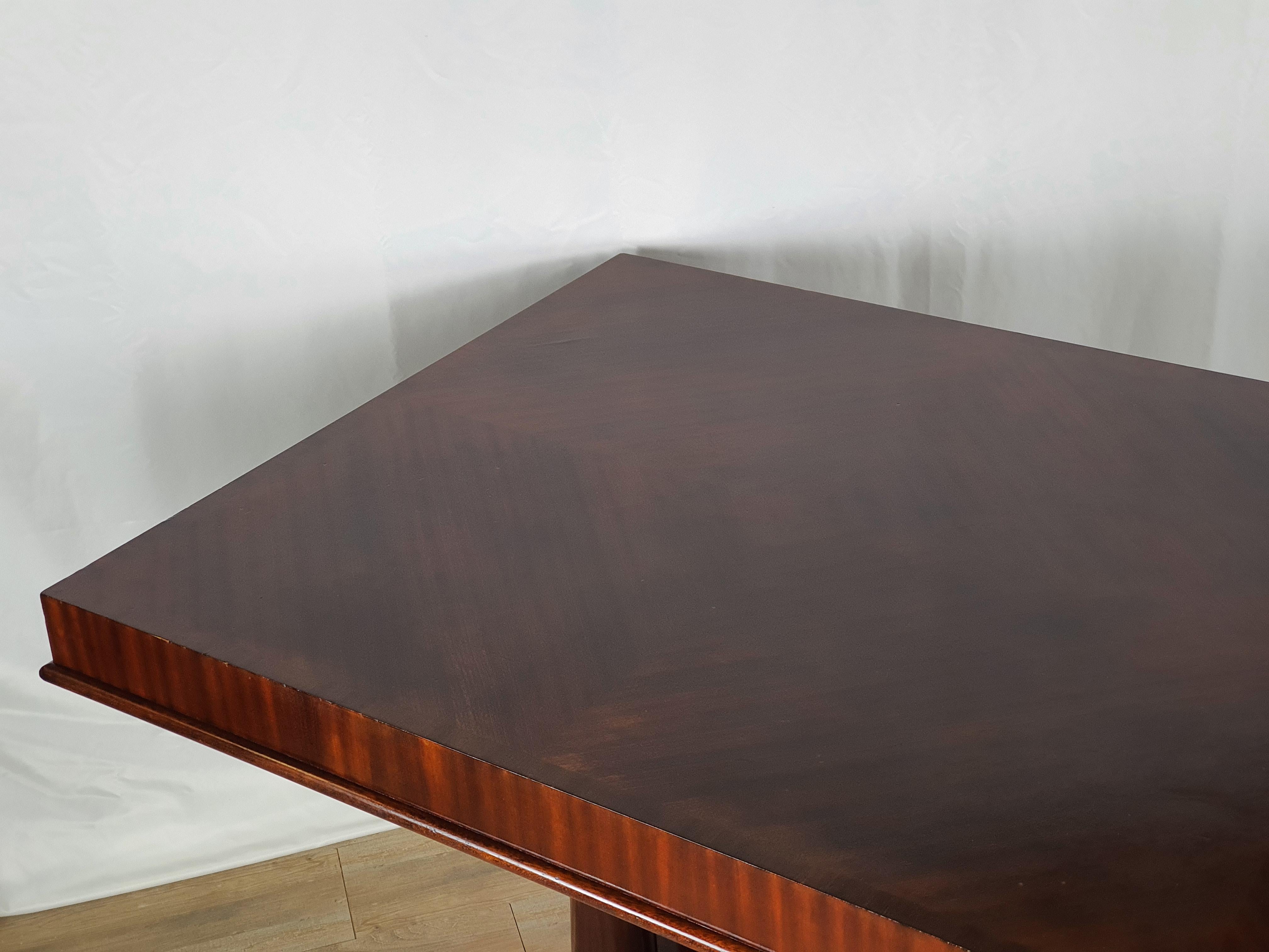 Grande table à manger ou table de conférence Art Déco 1