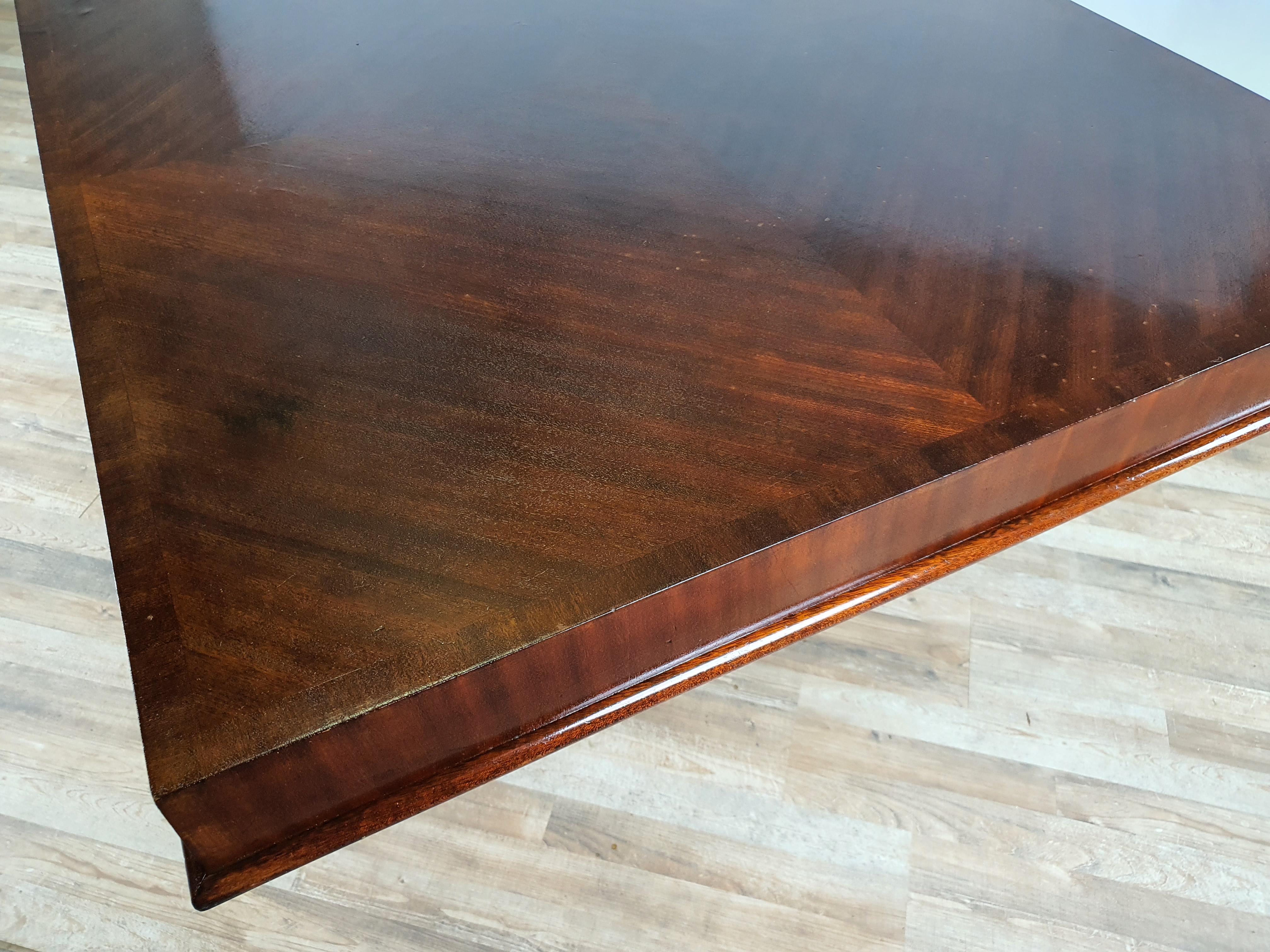 Grande table à manger ou table de conférence Art Déco 2