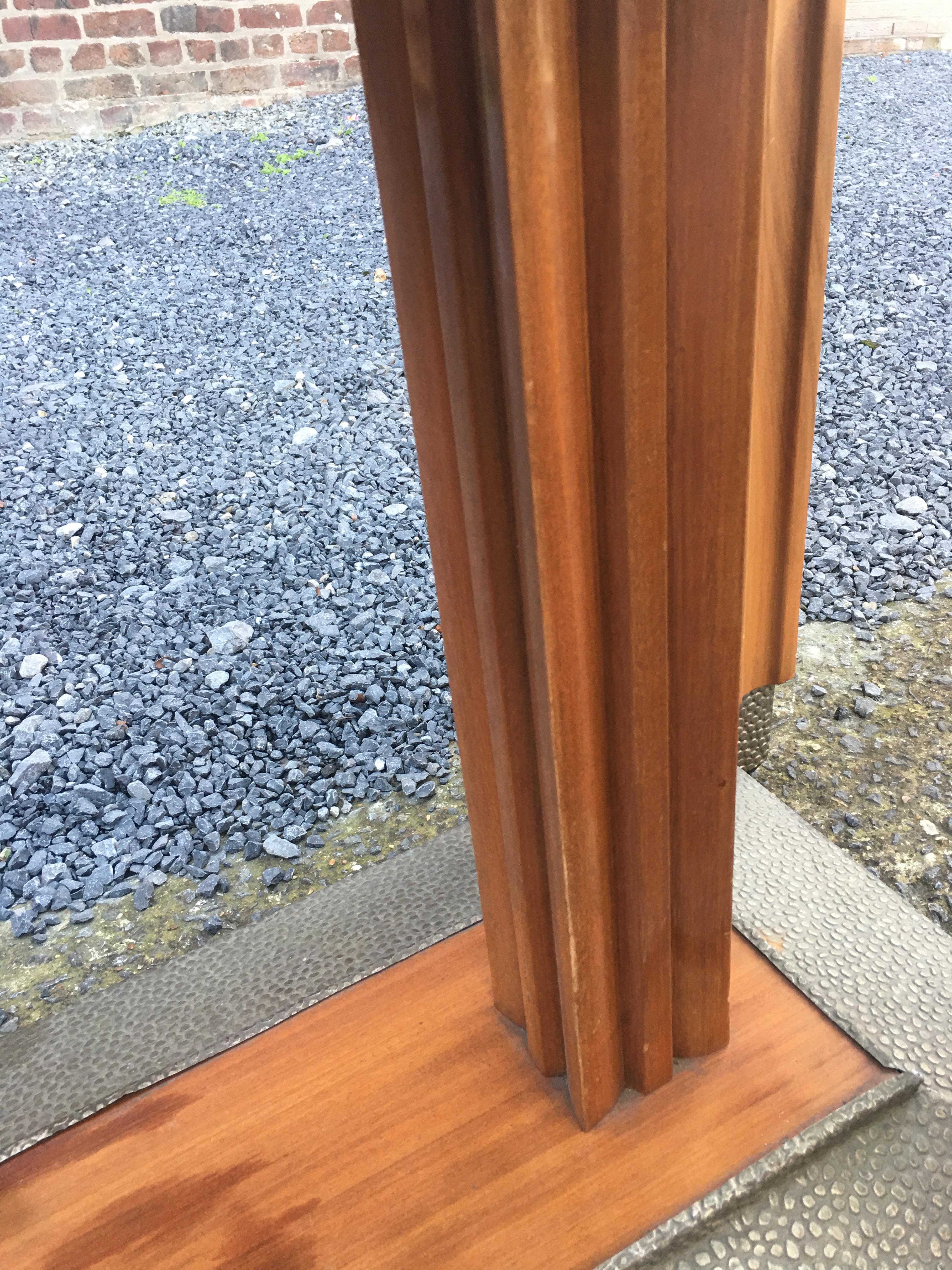 Large Art Deco Dining Table with Marquetry Design on the Top, circa 1925-1930 For Sale 6