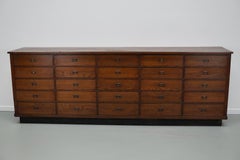 Large Art Deco Dutch Oak Apothecary / Filing Cabinet or Sideboard, 1930s