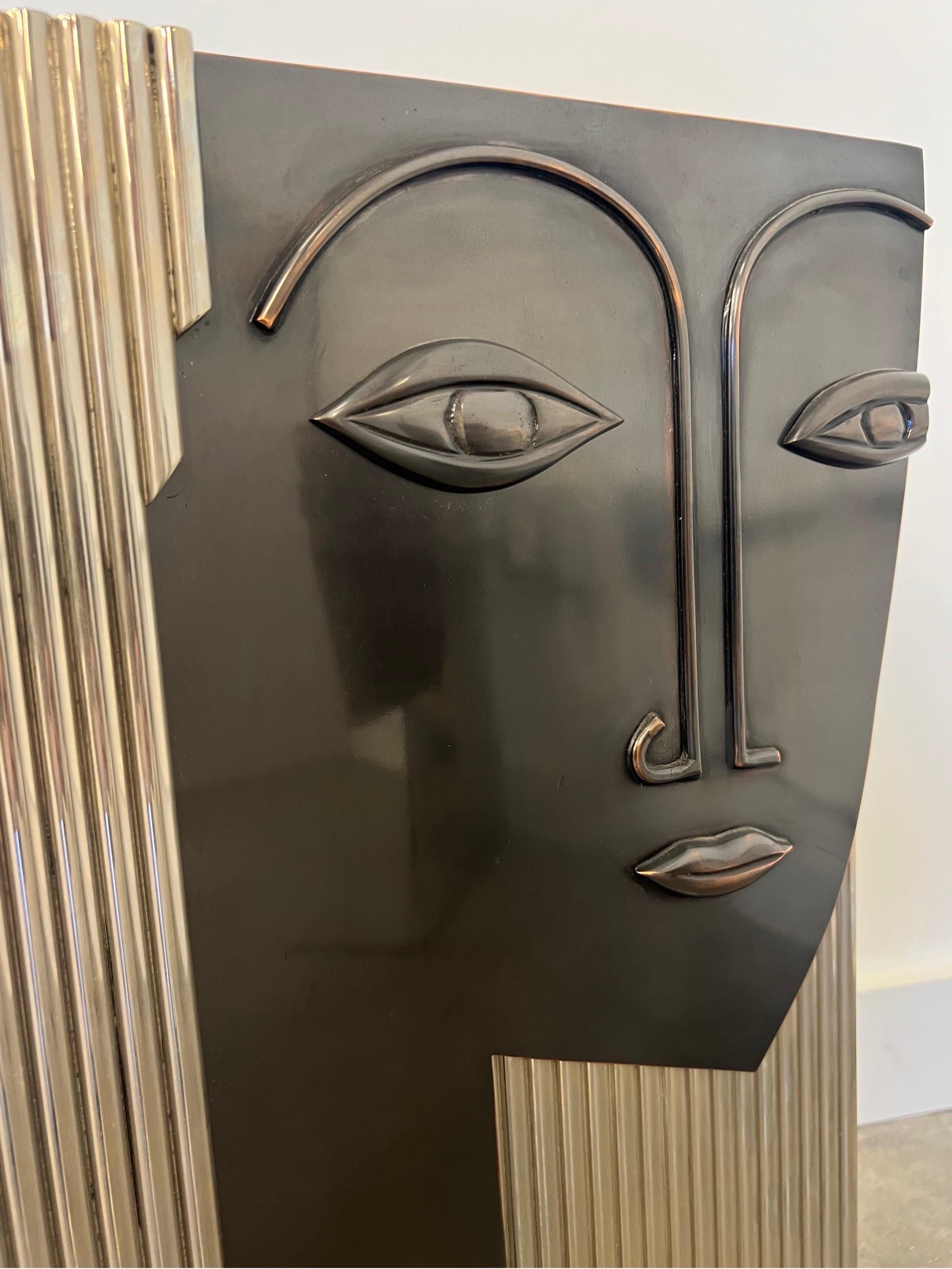 Large Art Deco Face Vases in the Manner of Franz Hagenauer 3