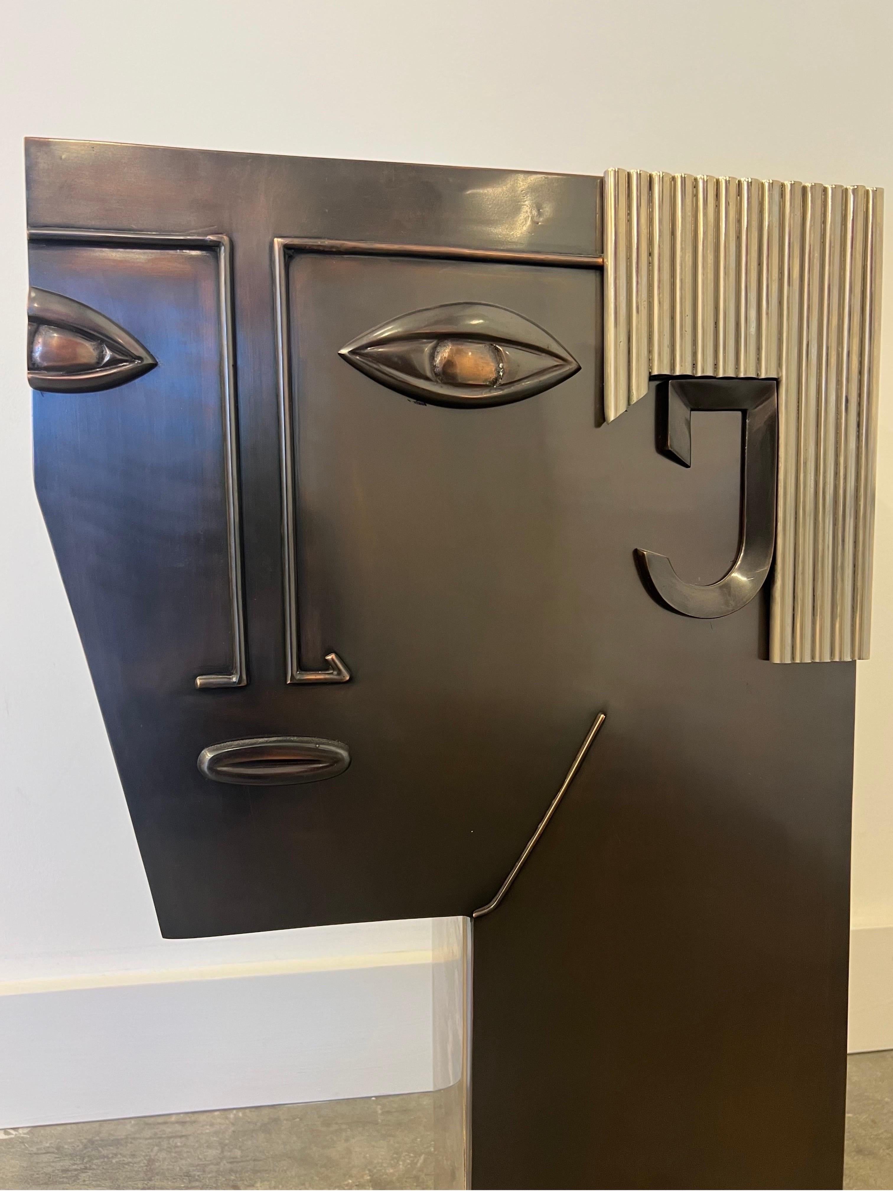 Large Art Deco Face Vases in the Manner of Franz Hagenauer 6