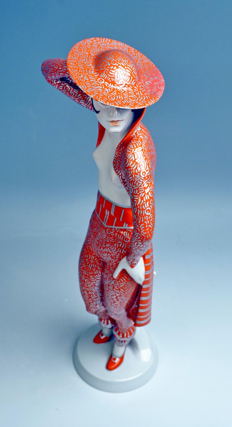 Art Deco Figurine Spanish Lady Dancer 'Carmen' Rosenthal Germany height 15.94 in For Sale 1