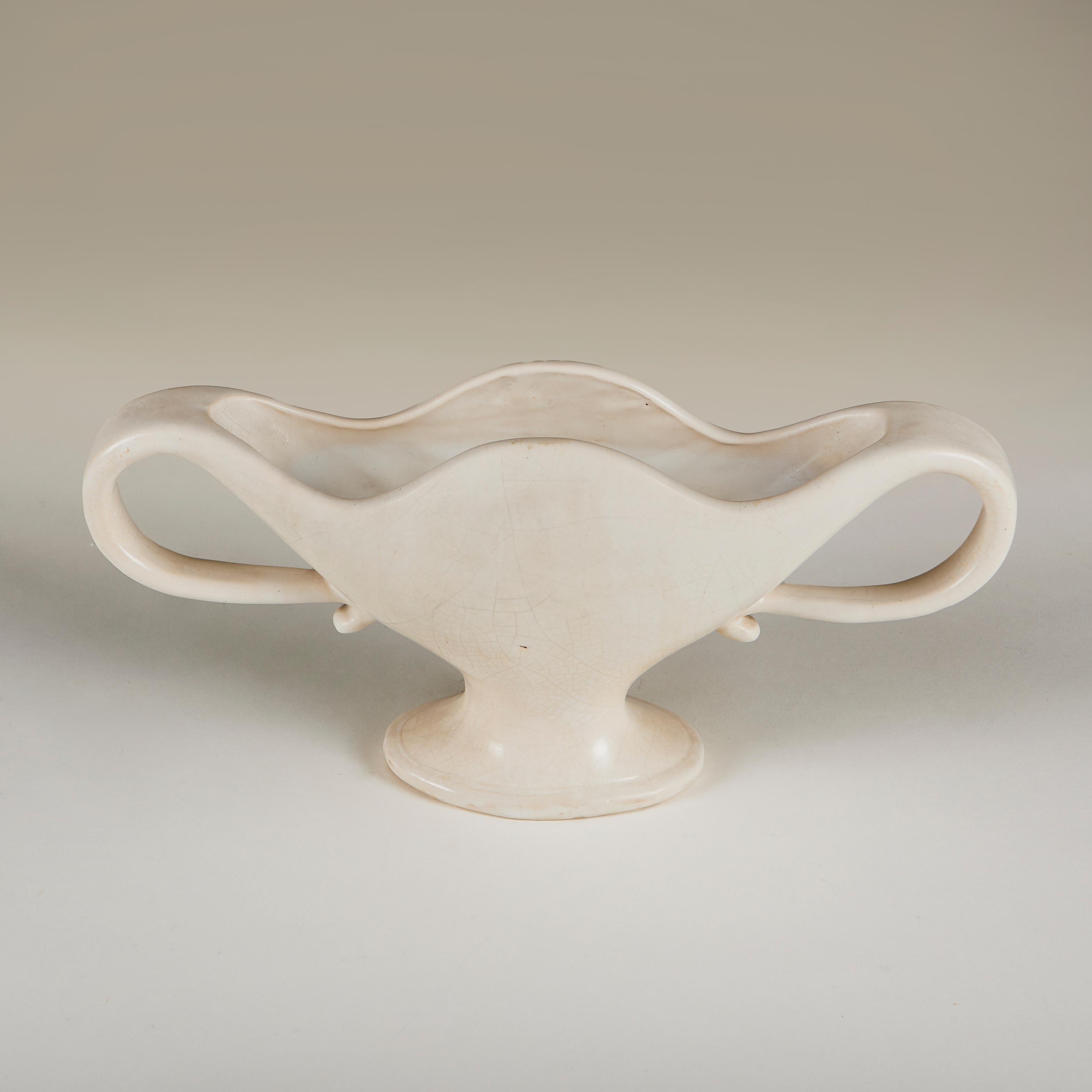 British Large Art Deco Fulham Pottery Urn by Constance Spry