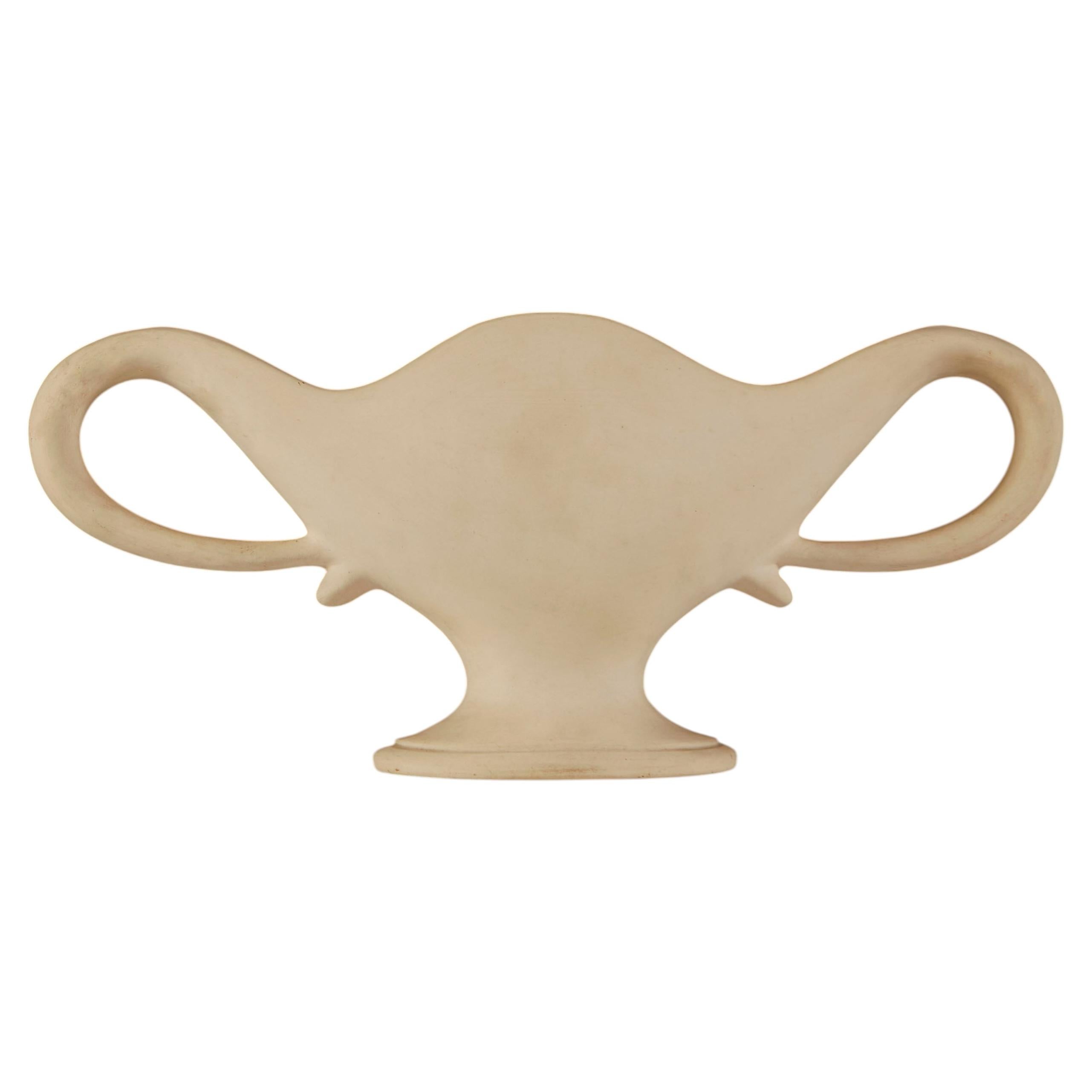 Large Unglazed Fulham Pottery Urn by Constance Spry, 1940s Art Deco
