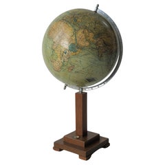 Grand globe Art Déco de Columbus Erdglobus, années 1930