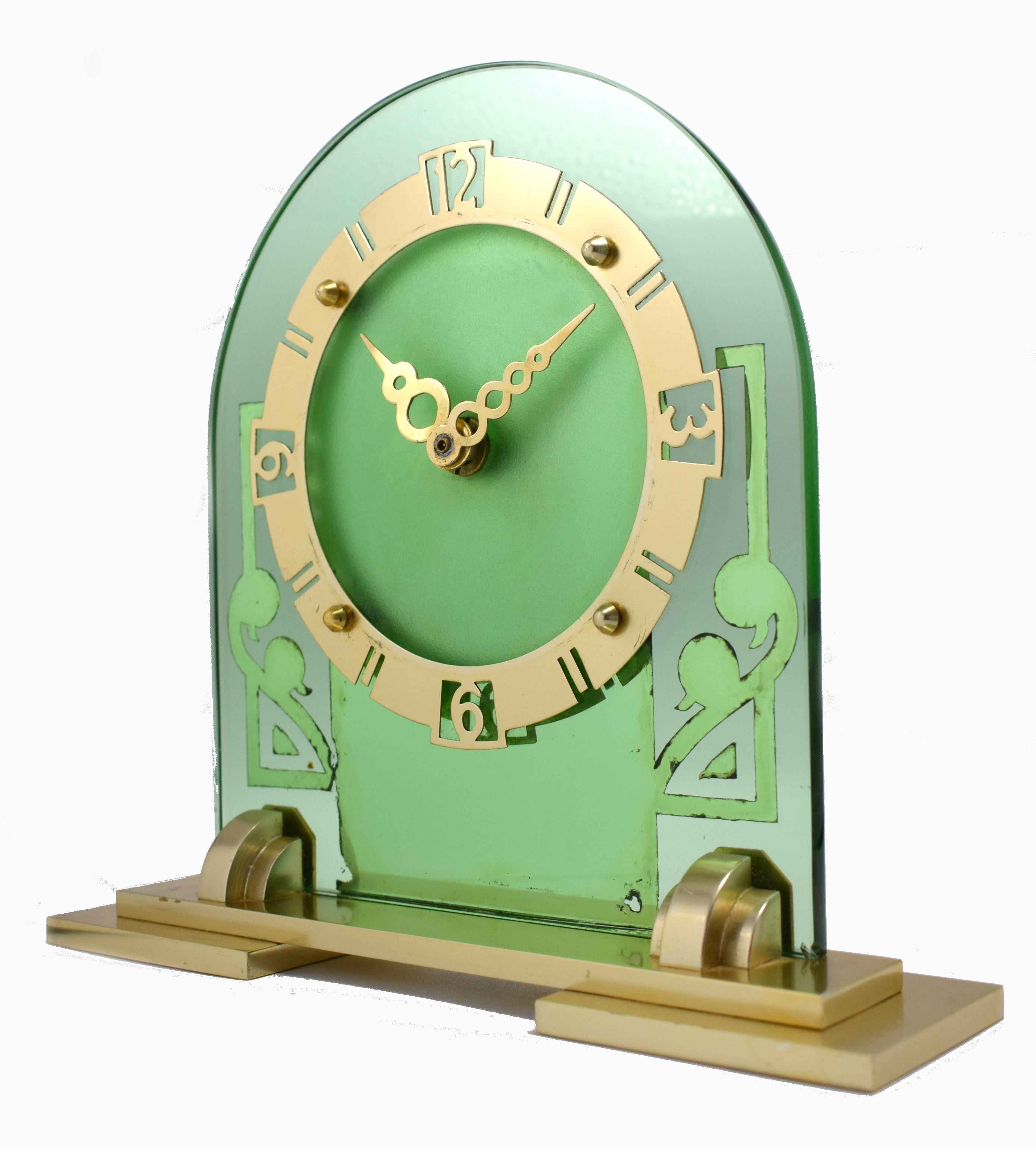 art deco mantle clock