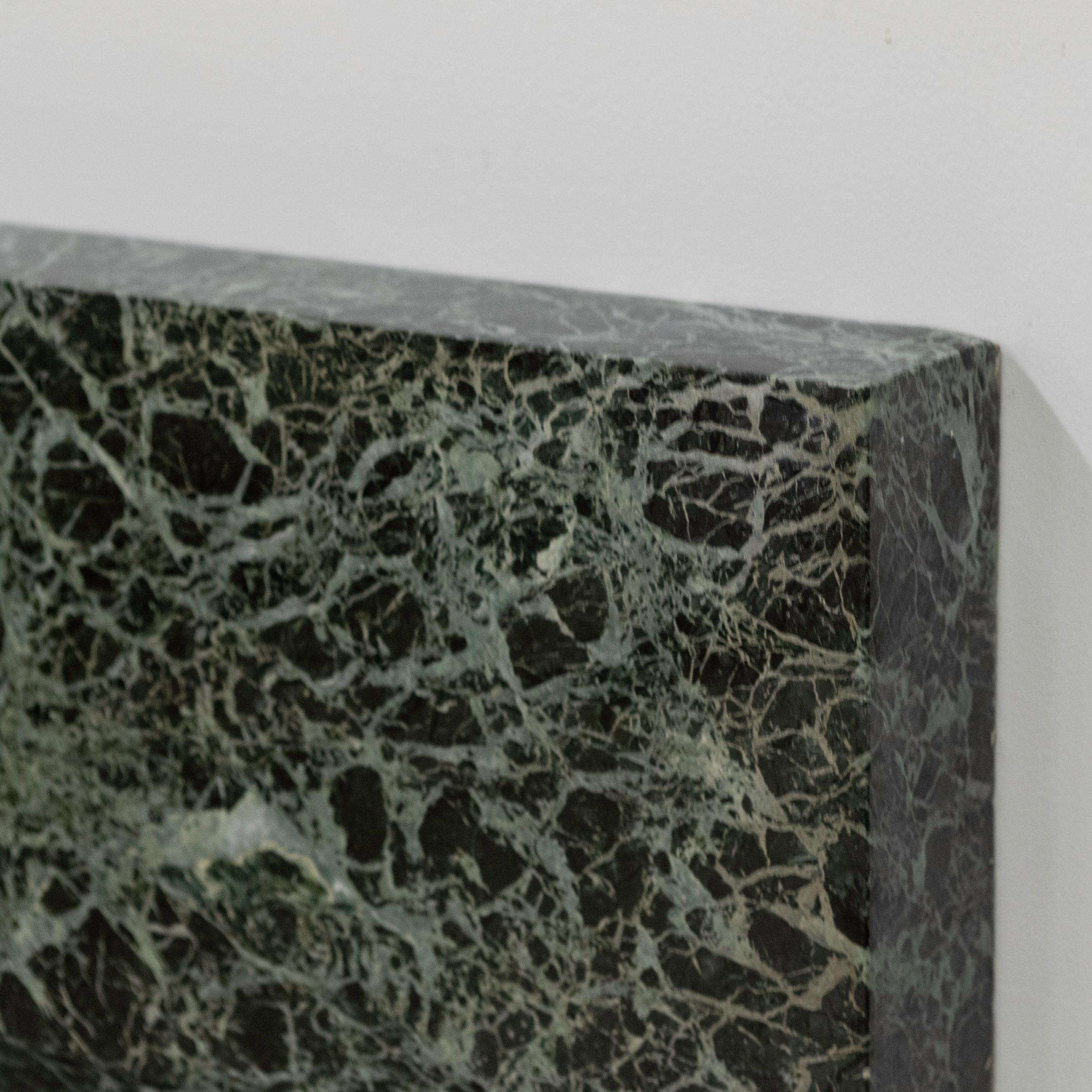 Grand contour de cheminée Art Déco en marbre vert Verde 4