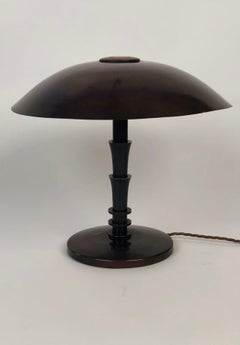 Large Table Lamp Cast in Bronze, by J. T. Kalmar, Austria