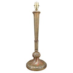 Antique Large Art Deco lamp in gilded wood, France, circa 1920