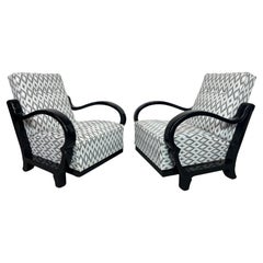 Large art deco lounge chairs