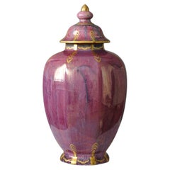 Grande urna con coperchio in lustro Art Déco di Josef Ekberg per Gustavsberg, Svezia, 1930