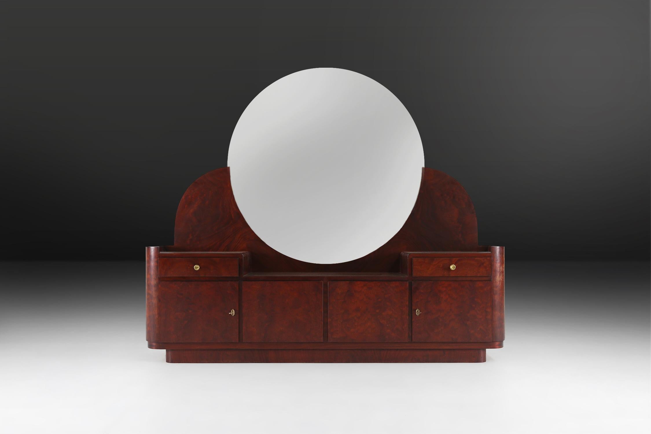 Large Art Deco Make-Up Table, circa 1930 6