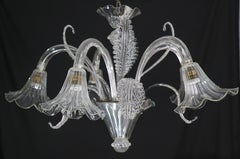 Large Art Decò Midcentury Italian Murano Glass Pendant, 1960s