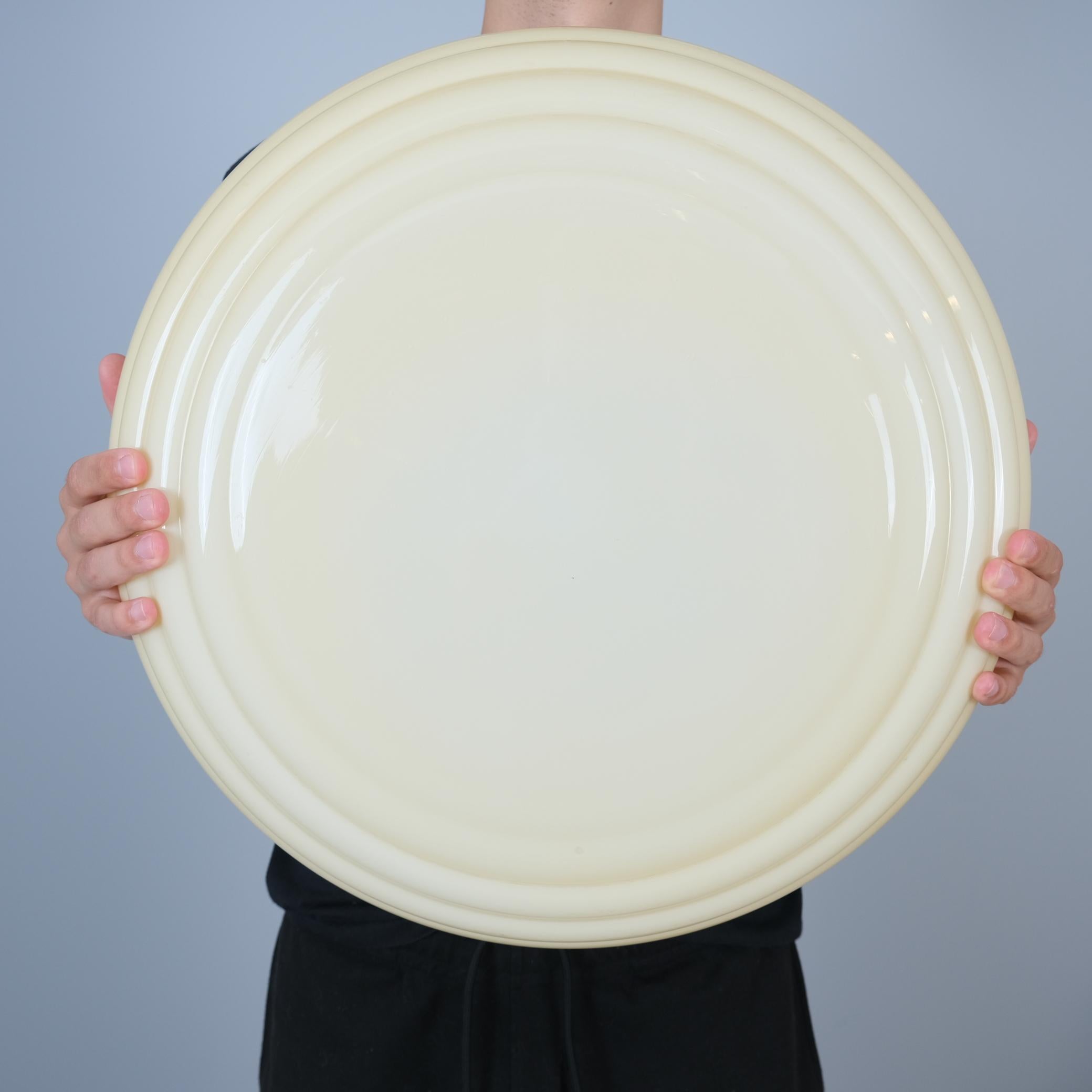 Große Einbaubeleuchtung Modell 1621 im Art déco-Stil von Paavo Tynell, Randglas, Taito 1930er Jahre im Angebot 10