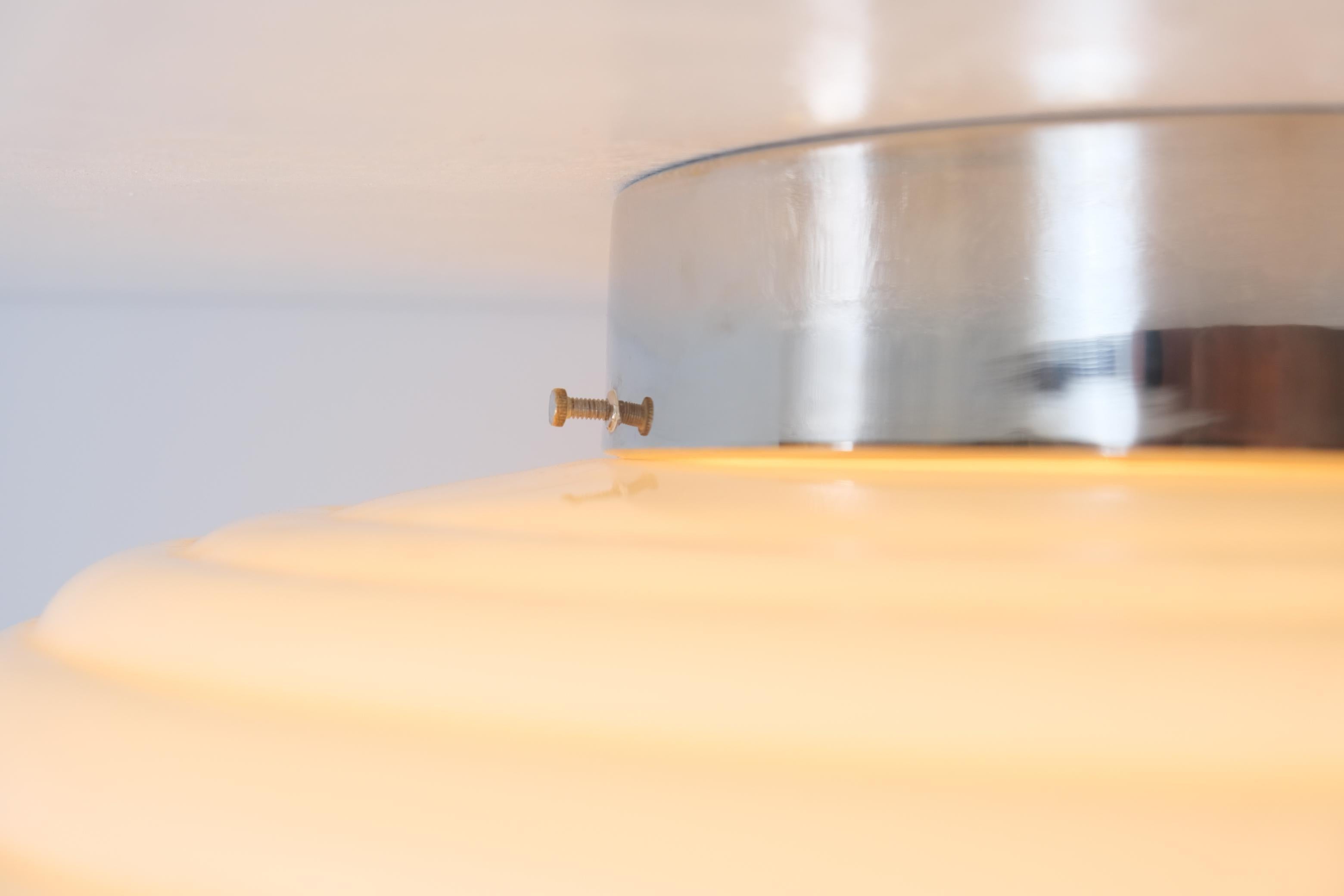 Große Einbaubeleuchtung Modell 1621 im Art déco-Stil von Paavo Tynell, Randglas, Taito 1930er Jahre (Mitte des 20. Jahrhunderts) im Angebot