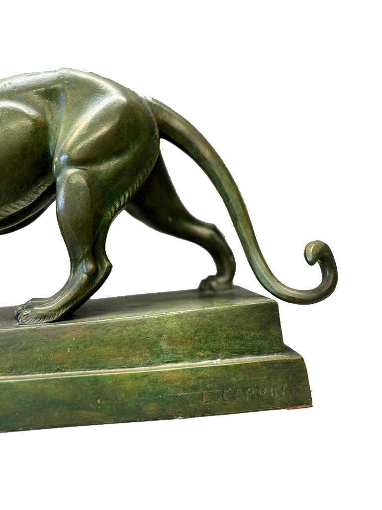 Art déco Large Art Deco Panther, signed en vente