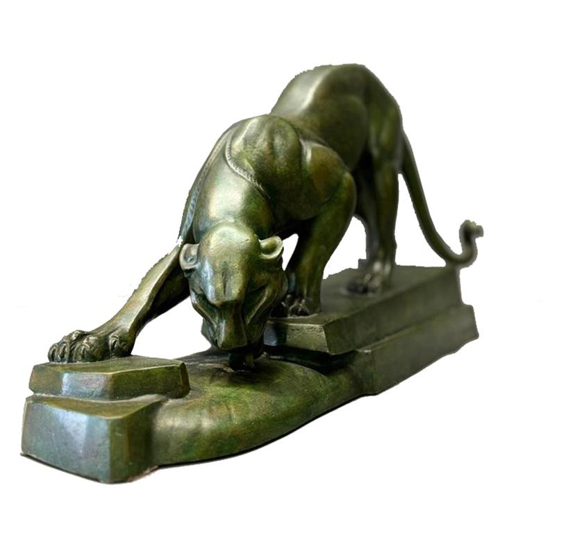 Large Art Deco Panther, signed en vente 2