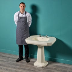 Large Art Deco Pedestal Sink