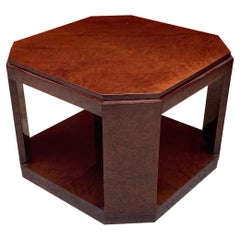 Large Art Deco Pedestal Table in Amboyna Burl circa 1930