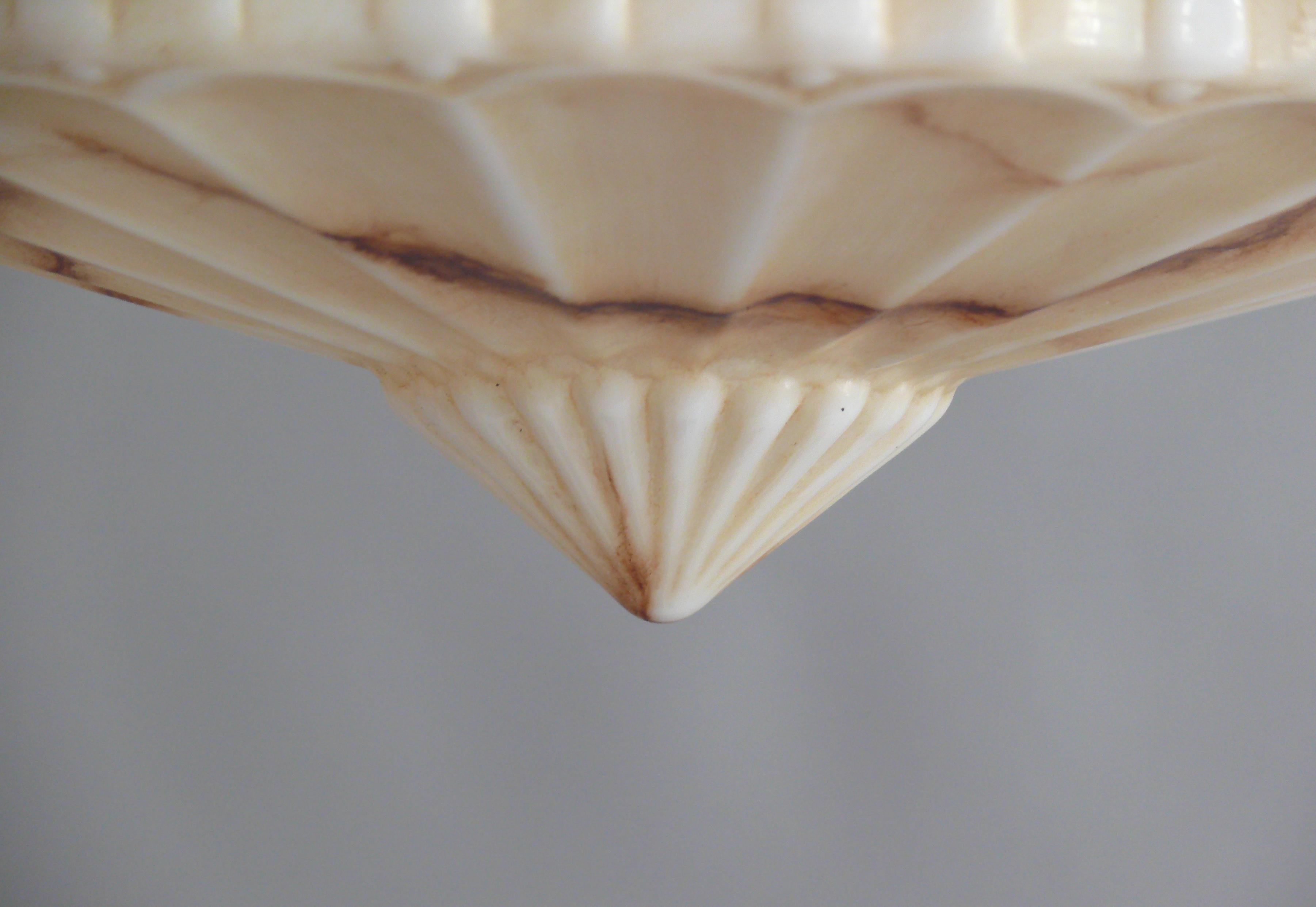 Large Art Déco Pendant Light, 1920s - 1930s For Sale 3