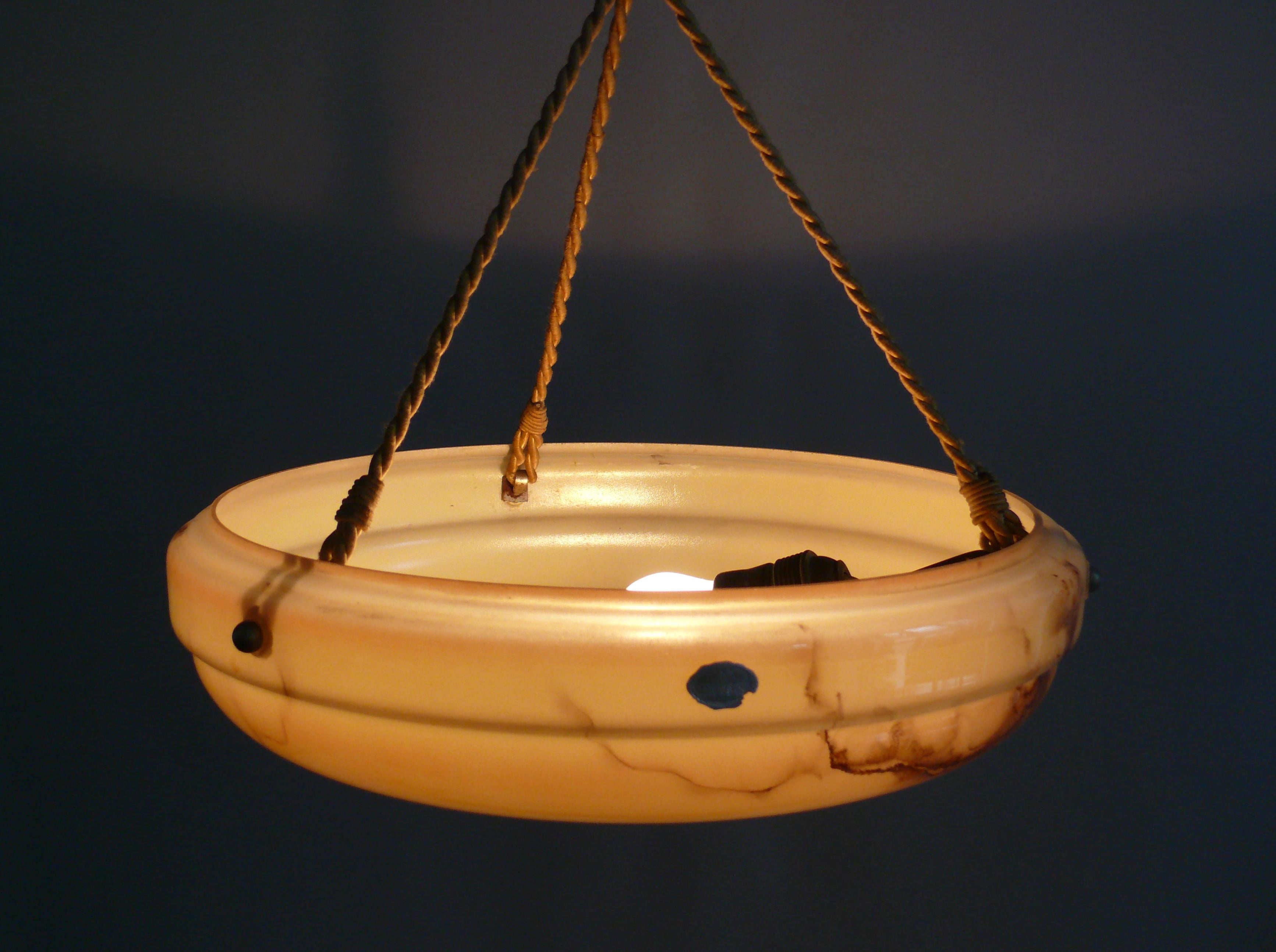 20th Century Large Art Déco Pendant Light, 1920s - 1930s