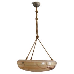 Large Art Déco Pendant Light, 1920s - 1930s