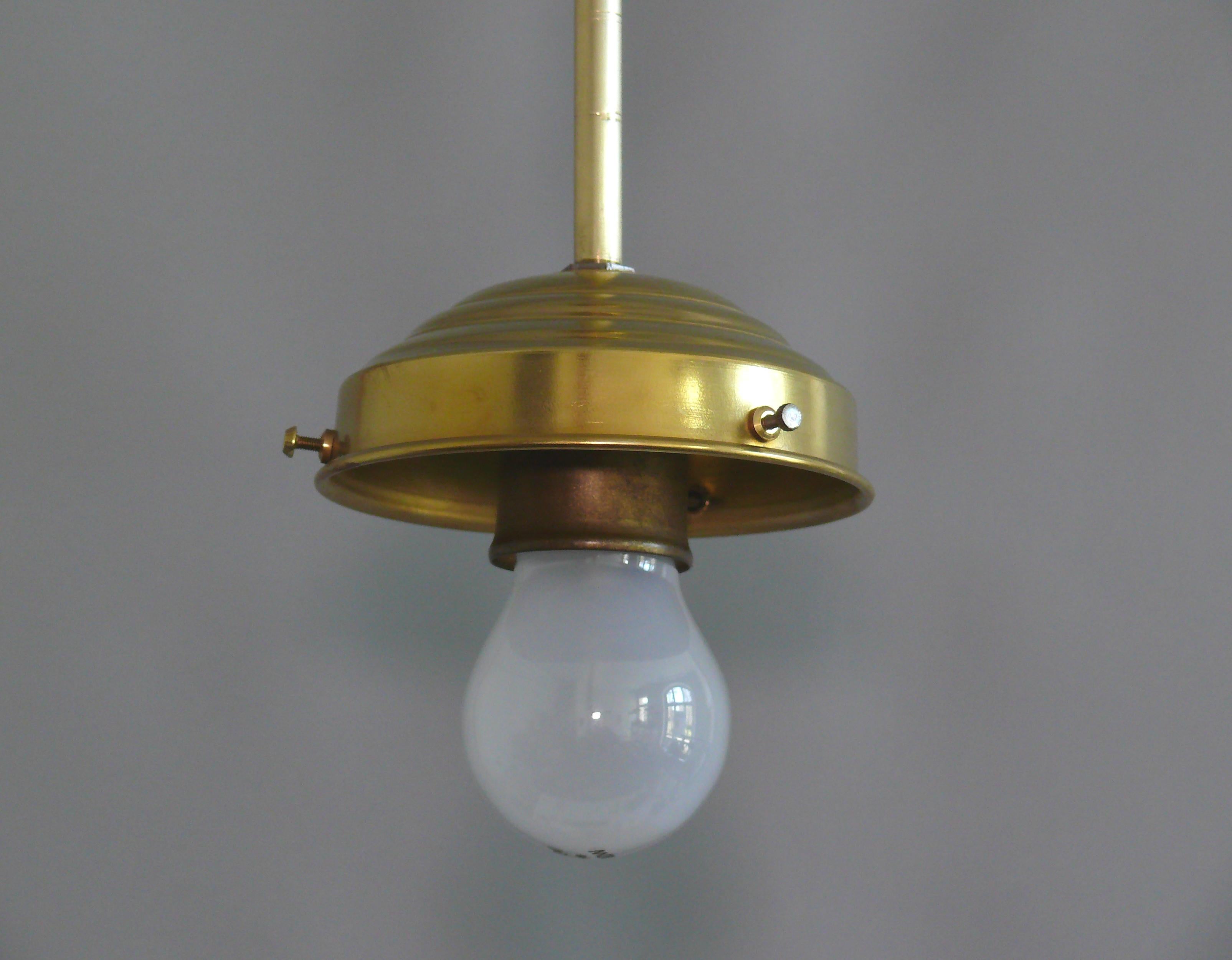 Large Art Déco Pendant Light, 1930s - 1940s 3