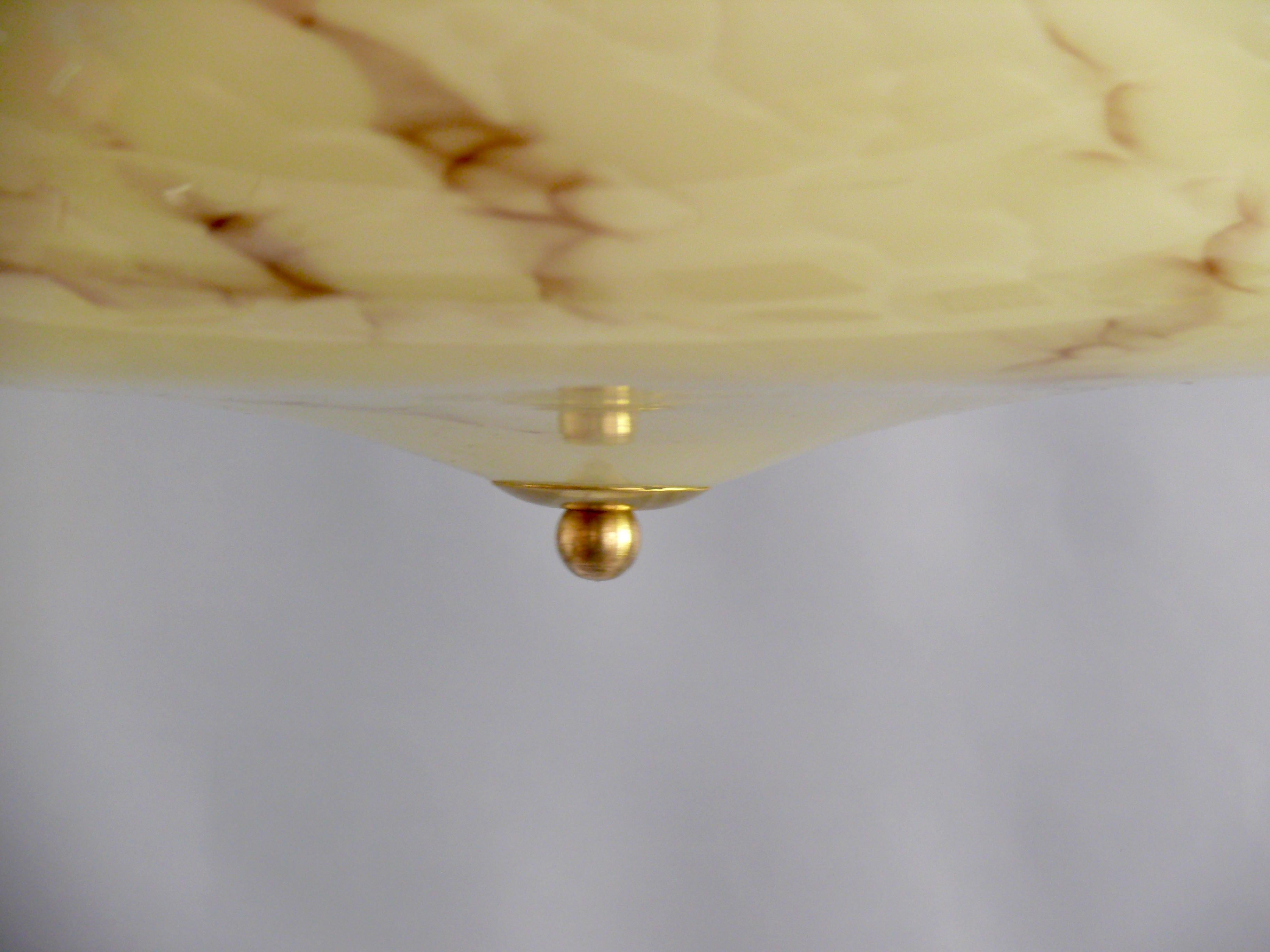 Grande lampada a sospensione Art Déco, anni '30-'40 in vendita 5