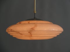 Grande lampada a sospensione Art Déco, anni '30-'40