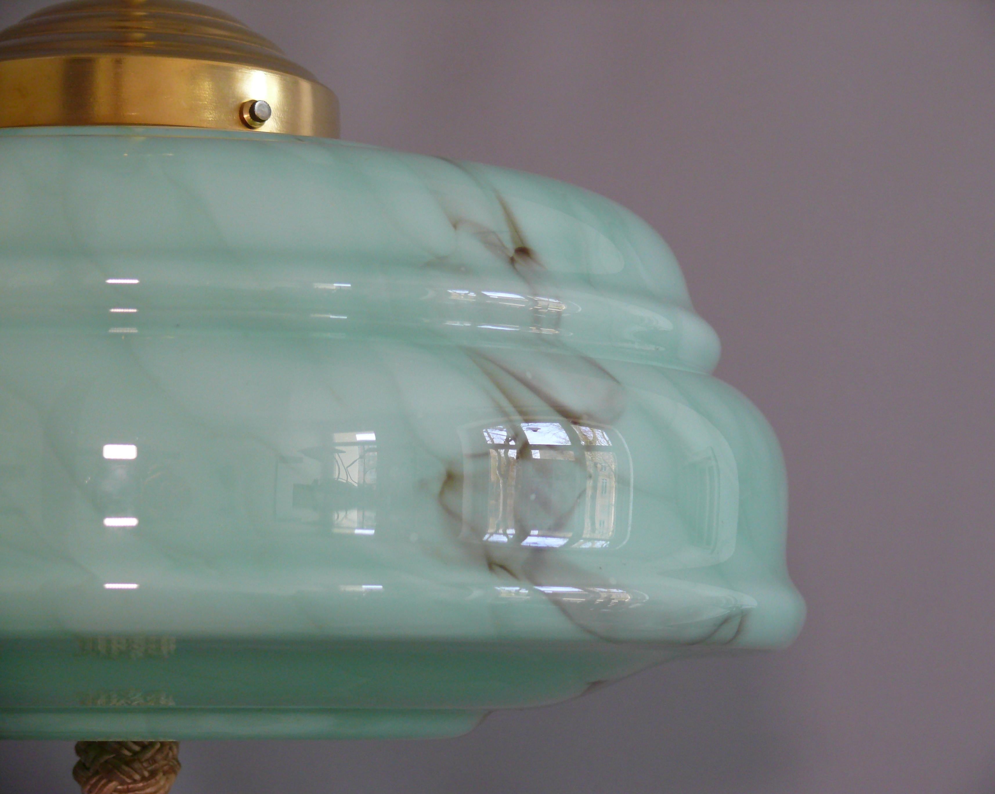 Large Art Déco Pendant Light, 1930s - 1940s 2