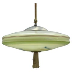 Large Art Déco Pendant Light, 1930s - 1940s
