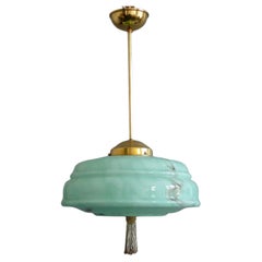 Large Art Déco Pendant Light, 1930s - 1940s