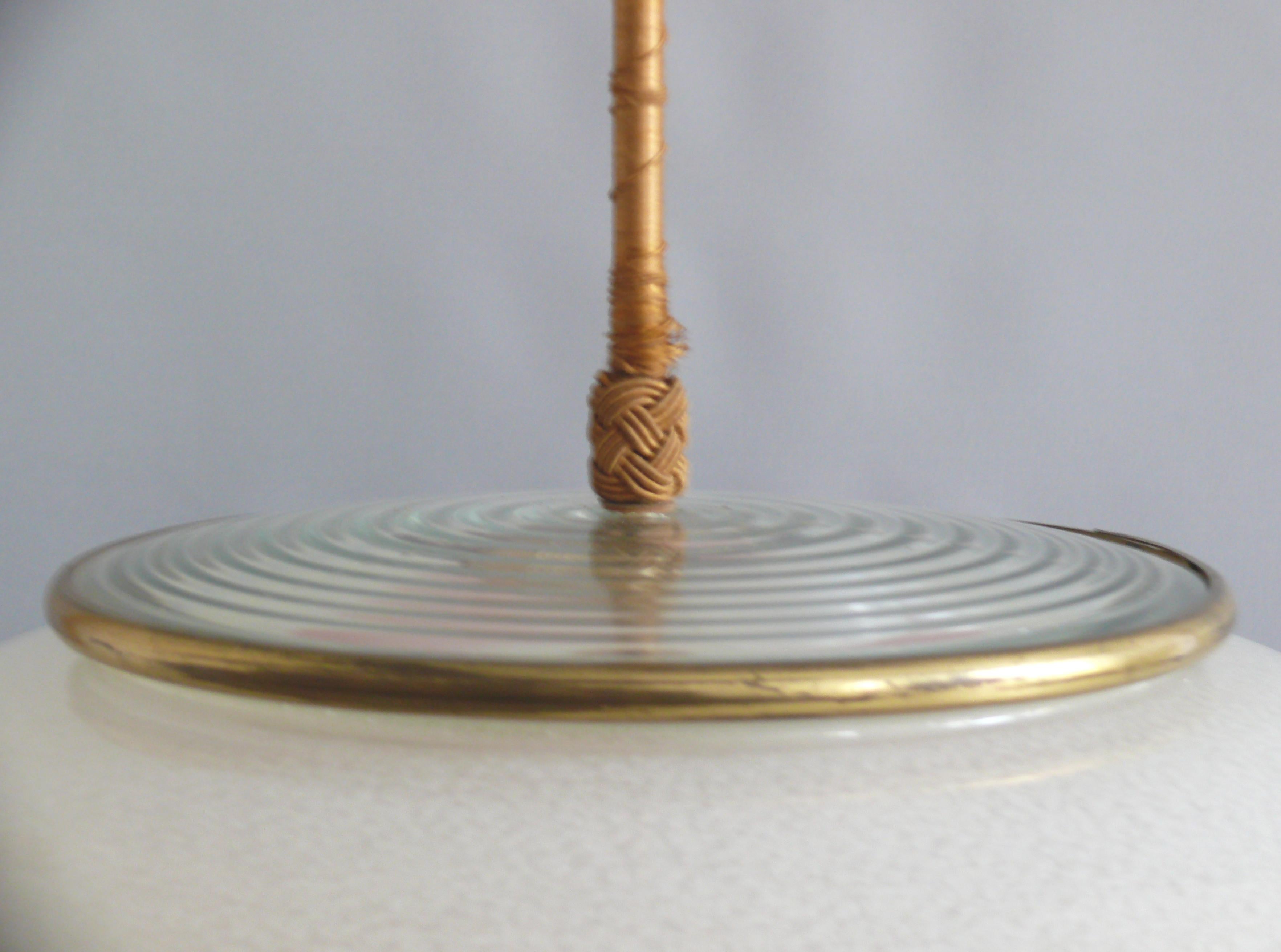 Large Art Déco Pendant Light, 1930s - 1950s in vendita 2