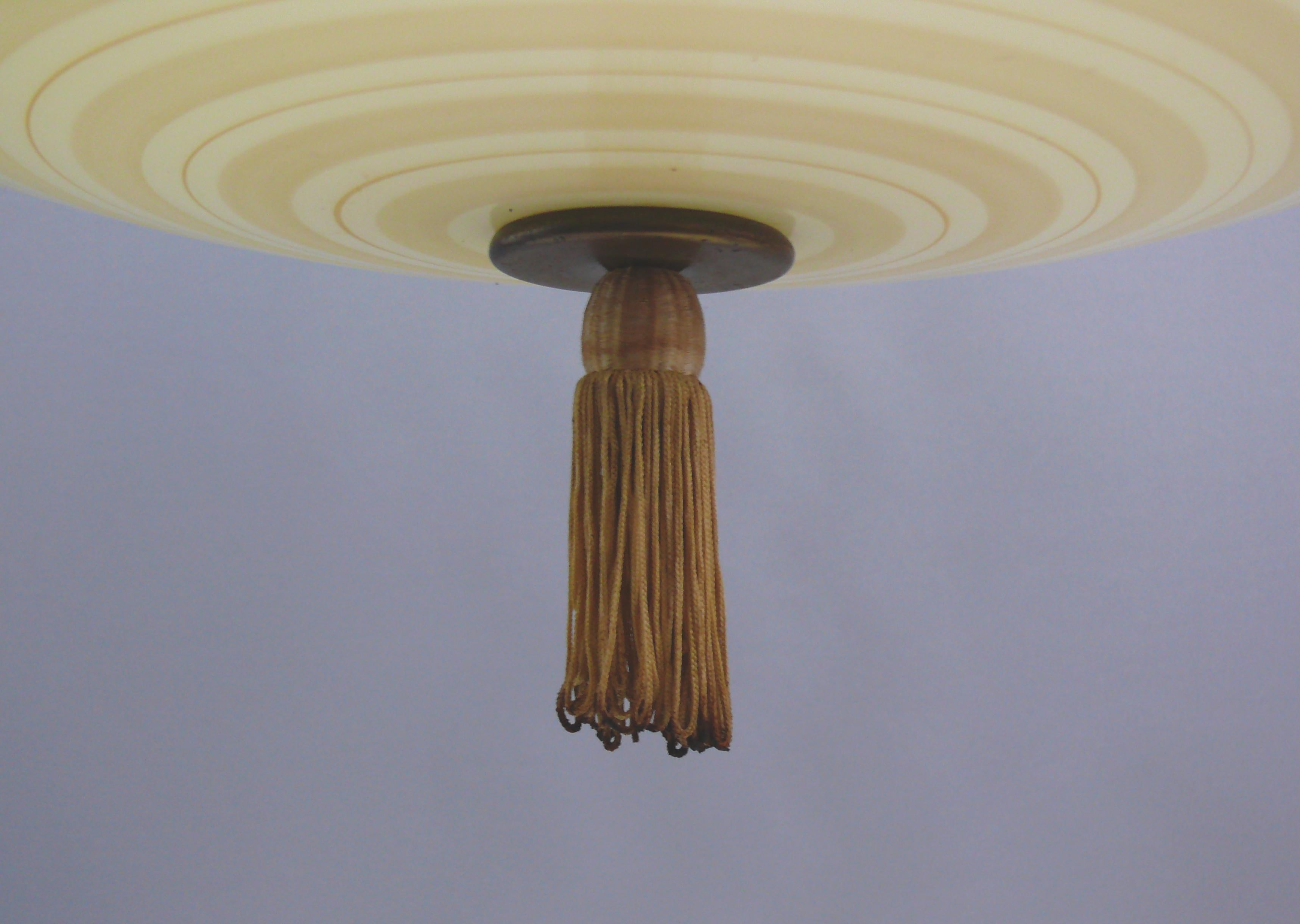 Large Art Déco Pendant Light, 1930s - 1950s in vendita 2