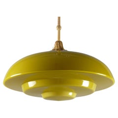 Antique Large Art Déco Pendant Light, 1930s