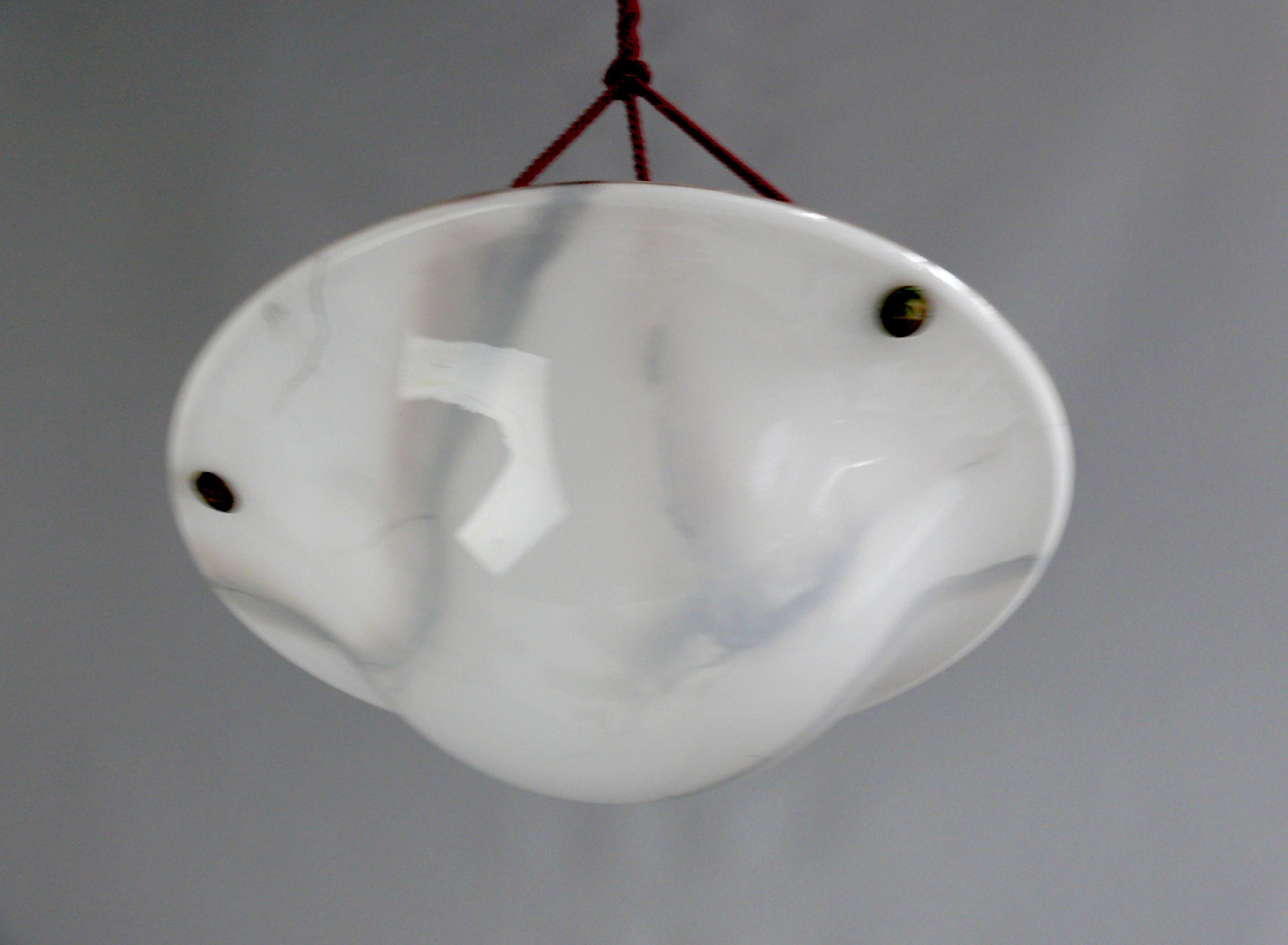 Tedesco Grande lampada a sospensione Art Déco, anni '40 - '60 in vendita